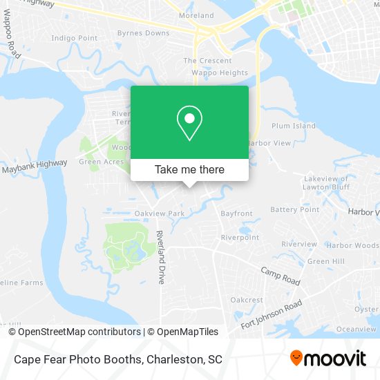 Cape Fear Photo Booths map