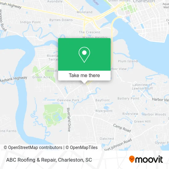 ABC Roofing & Repair map