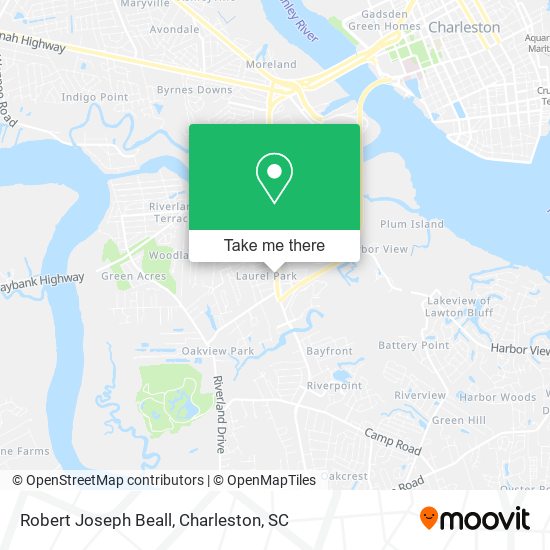 Robert Joseph Beall map