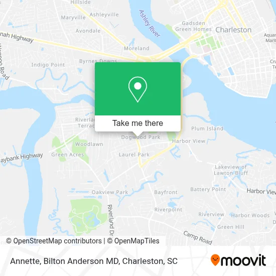 Annette, Bilton Anderson MD map