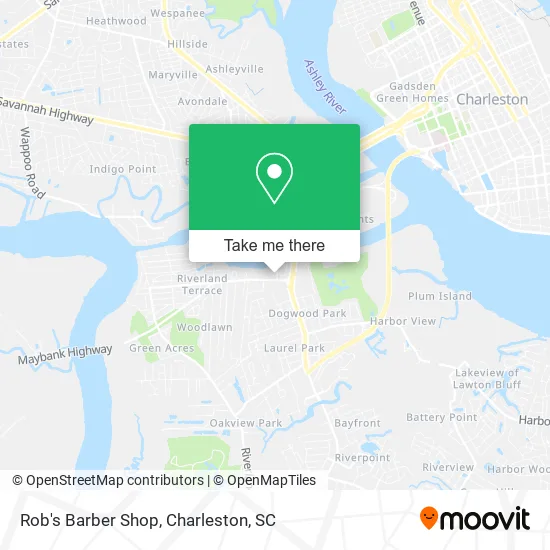 Mapa de Rob's Barber Shop