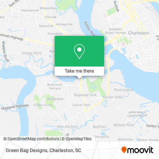 Green Bag Designs map