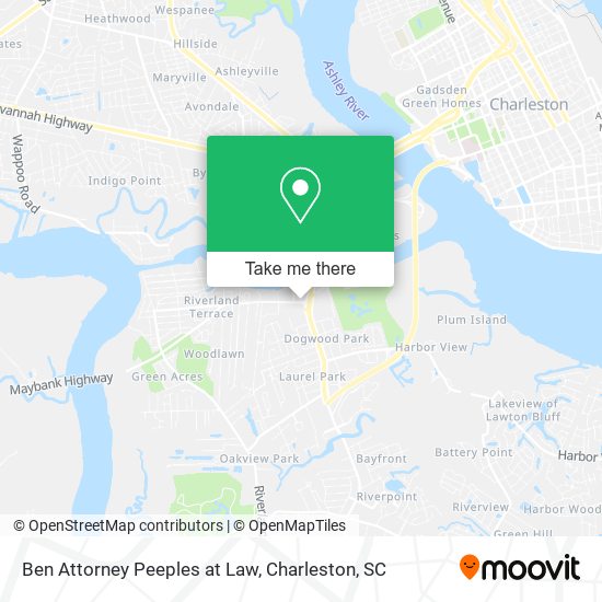 Ben Attorney Peeples at Law map