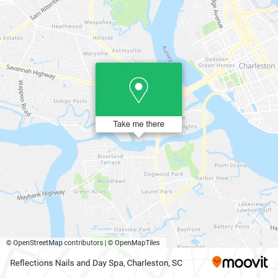 Reflections Nails and Day Spa map