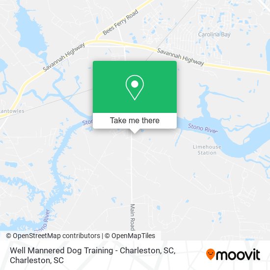 Mapa de Well Mannered Dog Training - Charleston, SC