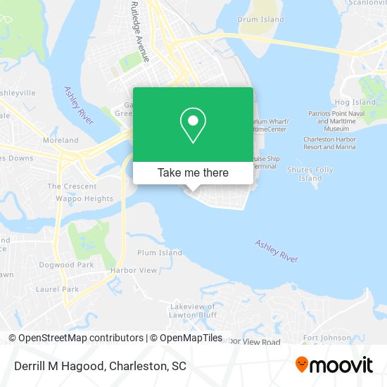 Derrill M Hagood map