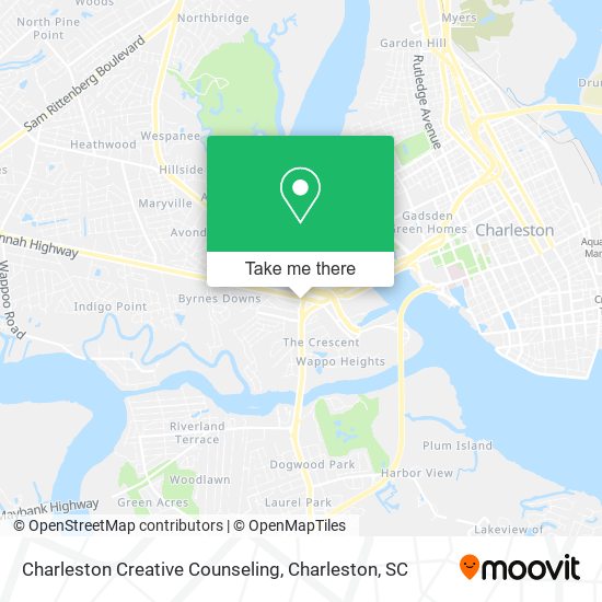 Charleston Creative Counseling map