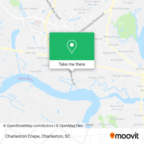 Charleston Crepe map