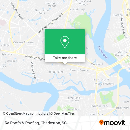 Re Roofs & Roofing map