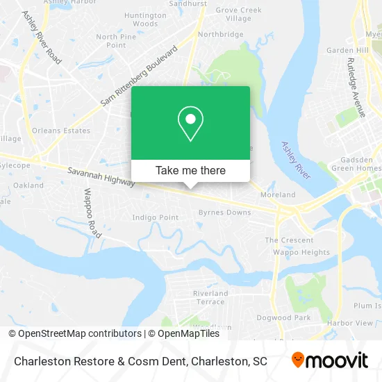 Charleston Restore & Cosm Dent map
