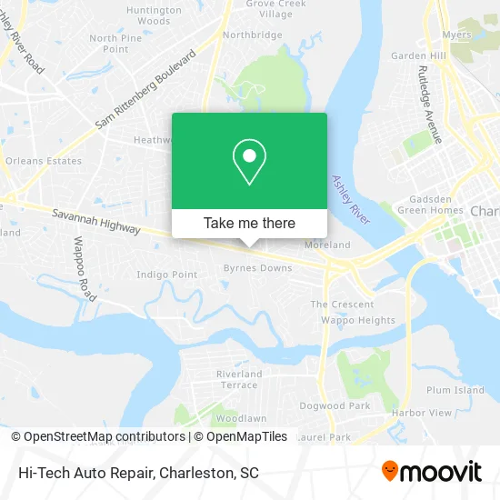 Hi-Tech Auto Repair map