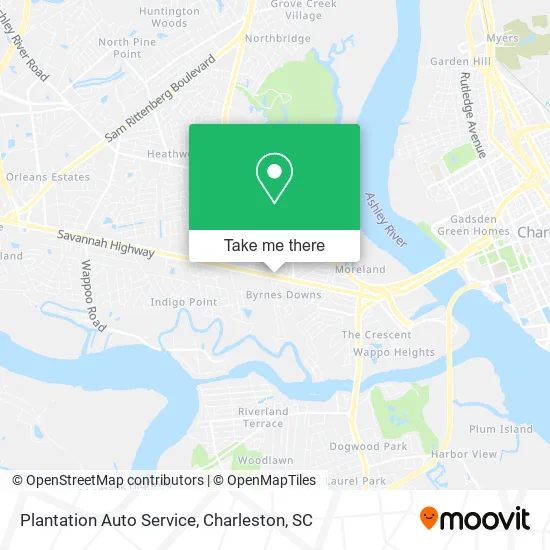 Mapa de Plantation Auto Service
