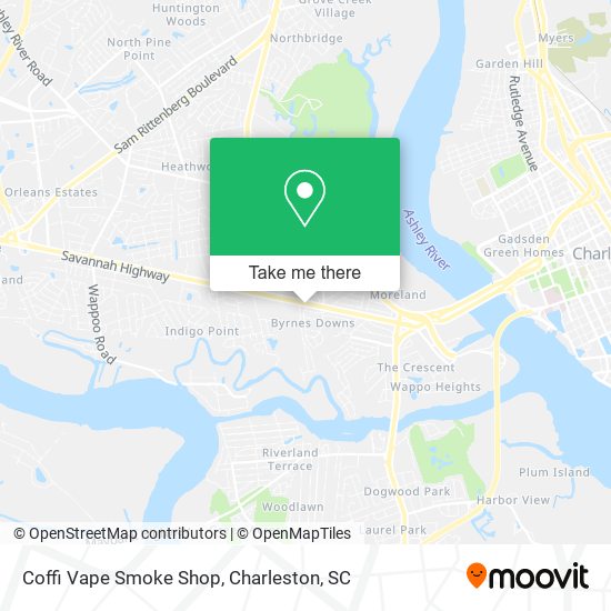 Mapa de Coffi Vape Smoke Shop