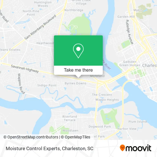 Moisture Control Experts map
