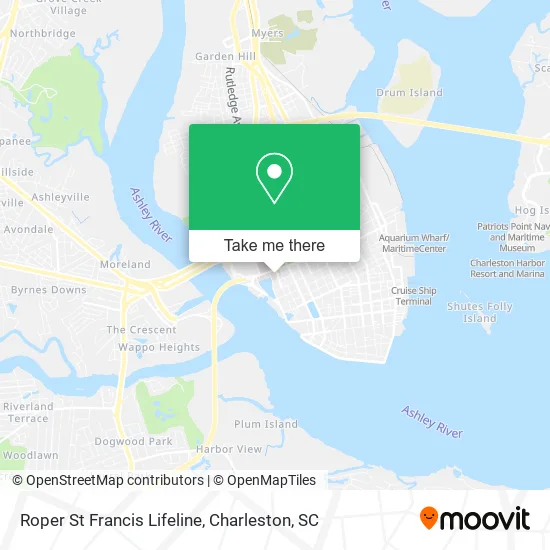 Roper St Francis Lifeline map