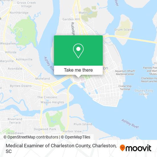 Medical Examiner of Charleston County map