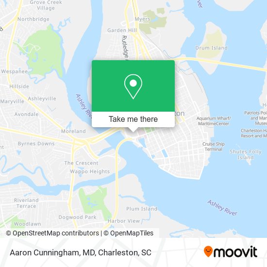 Aaron Cunningham, MD map
