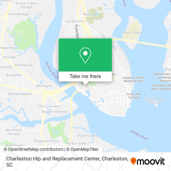 Mapa de Charleston Hip and Replacement Center