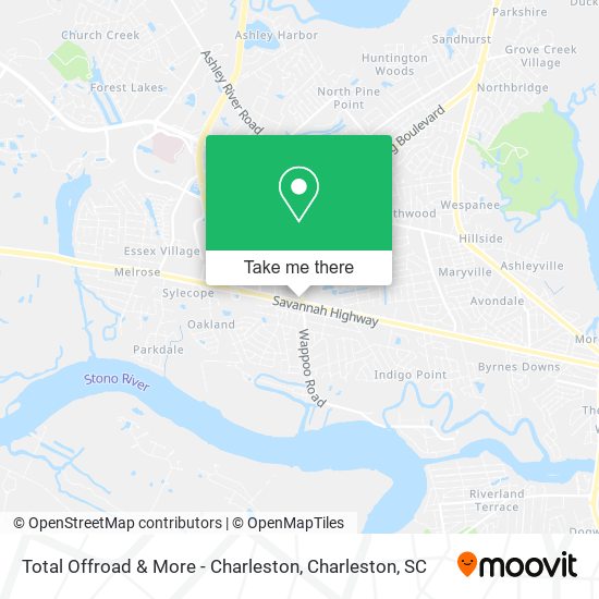 Mapa de Total Offroad & More - Charleston