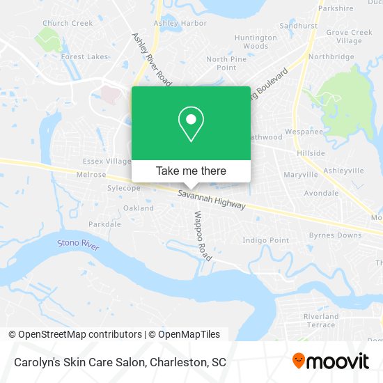 Mapa de Carolyn's Skin Care Salon