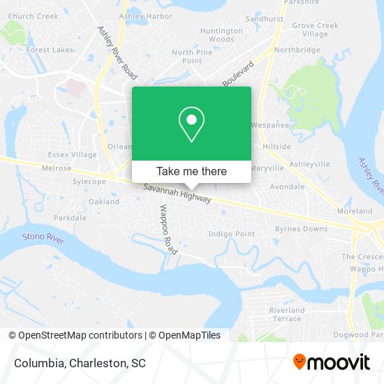 Mapa de Columbia