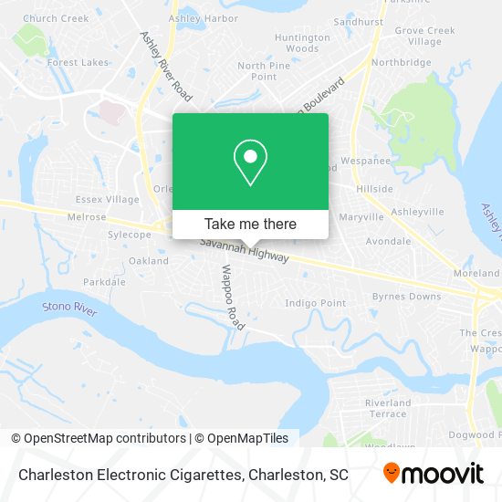 Mapa de Charleston Electronic Cigarettes