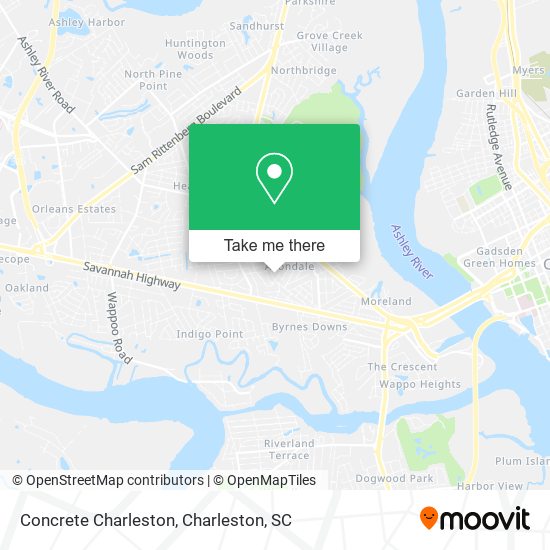 Mapa de Concrete Charleston