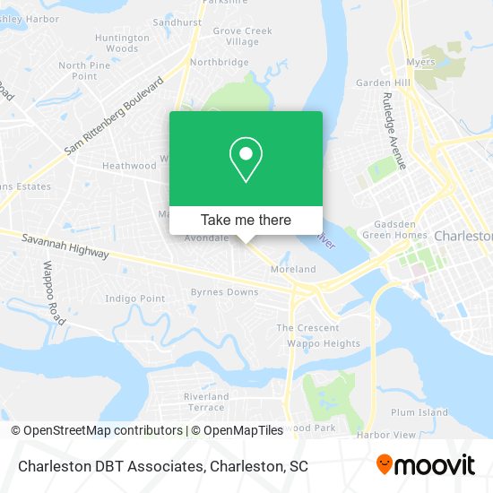 Charleston DBT Associates map