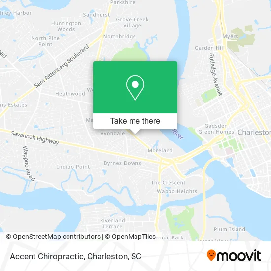 Accent Chiropractic map
