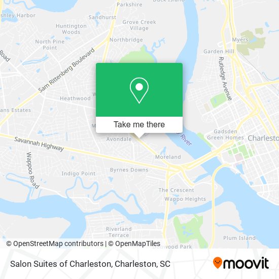 Salon Suites of Charleston map