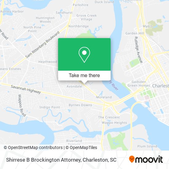 Shirrese B Brockington Attorney map