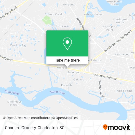 Mapa de Charlie's Grocery