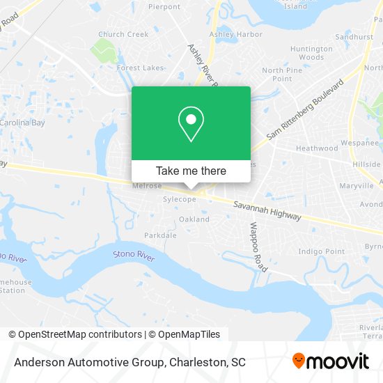 Mapa de Anderson Automotive Group