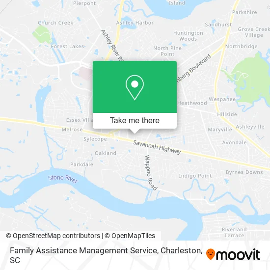 Family Assistance Management Service map
