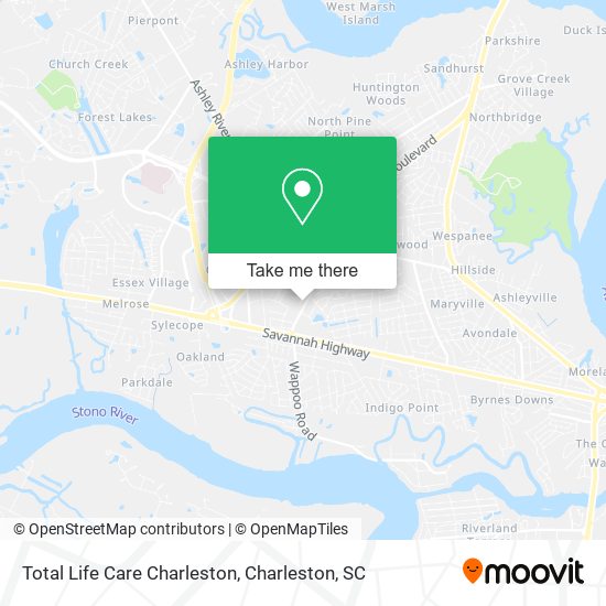 Mapa de Total Life Care Charleston