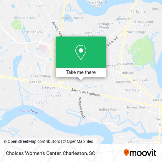 Mapa de Choices Women's Center