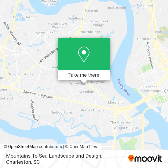 Mountains To Sea Landscape and Design map