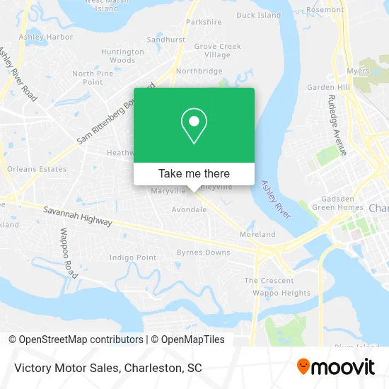 Victory Motor Sales map