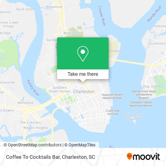 Coffee To Cocktails Bar map