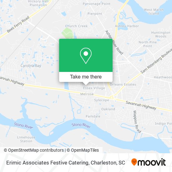 Mapa de Erimic Associates Festive Catering