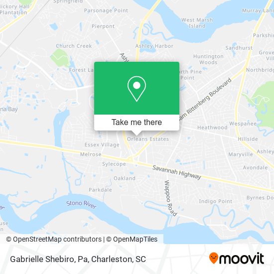 Gabrielle Shebiro, Pa map