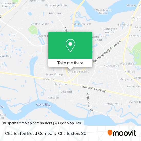 Charleston Bead Company map