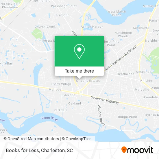 Mapa de Books for Less