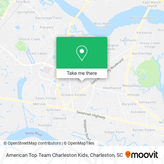 Mapa de American Top Team Charleston Kids