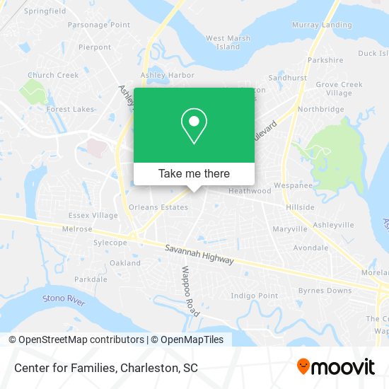 Center for Families map