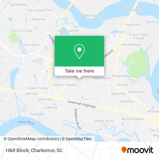 H&R Block map