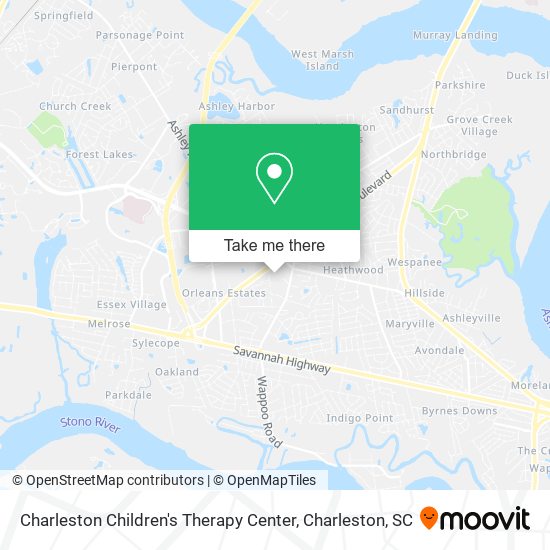 Charleston Children's Therapy Center map