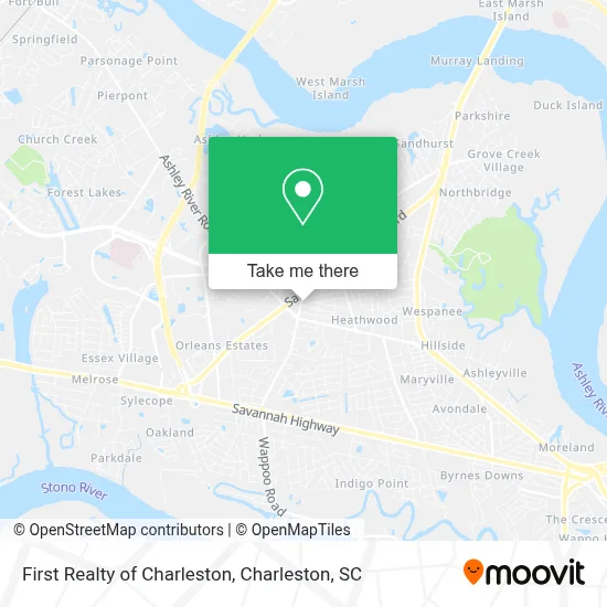 First Realty of Charleston map
