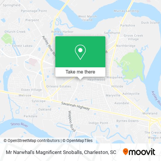 Mapa de Mr Narwhal's Magnificent Snoballs