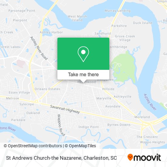 St Andrews Church-the Nazarene map